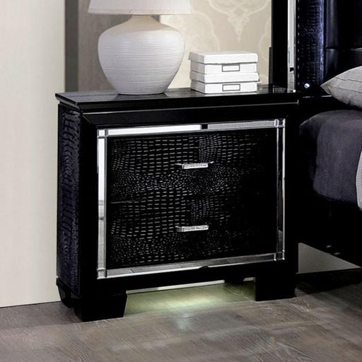 BELLANOVA Black Night Stand - California Furniture (Coachella, CA)