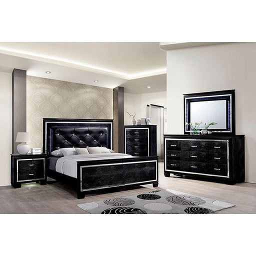 BELLANOVA Black Night Stand - California Furniture (Coachella, CA)