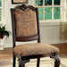BELLAGIO Brown Cherry/Pattern Fabric Side Chair (2/CTN) - California Furniture (Coachella, CA)