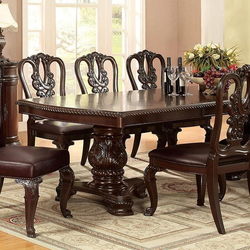 Bellagio Brown Cherry Dining Table w/ 2 Leaves - California Furniture (Coachella, CA)