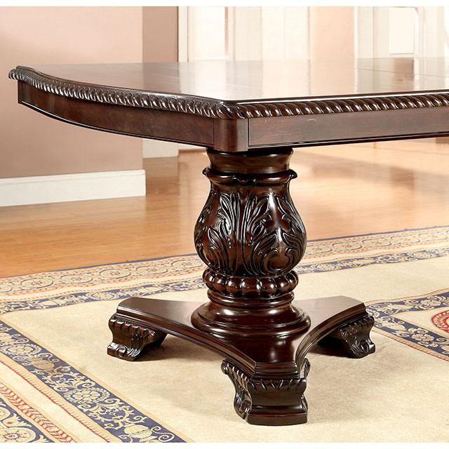 Bellagio Brown Cherry Dining Table w/ 2 Leaves - California Furniture (Coachella, CA)