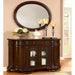 Bellagio Brown Cherry Round Dining Table - California Furniture (Coachella, CA)