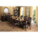 Bellagio Brown Cherry Dining Table w/ 2 Leaves - California Furniture (Coachella, CA)