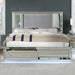 BELLADONNA Cal.King, E.King & Queen Bed, Silver - California Furniture (Coachella, CA)