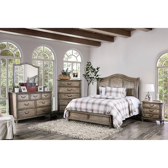 BELGRADE I Rustic Natural Tone Mirror - California Furniture (Coachella, CA)