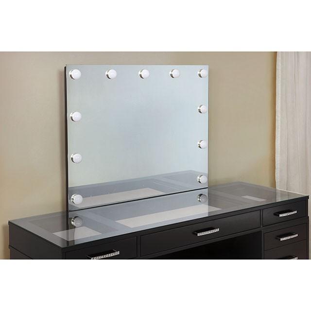 Valentina Vanity Set White & Dark Gray - California Furniture (Coachella, CA)