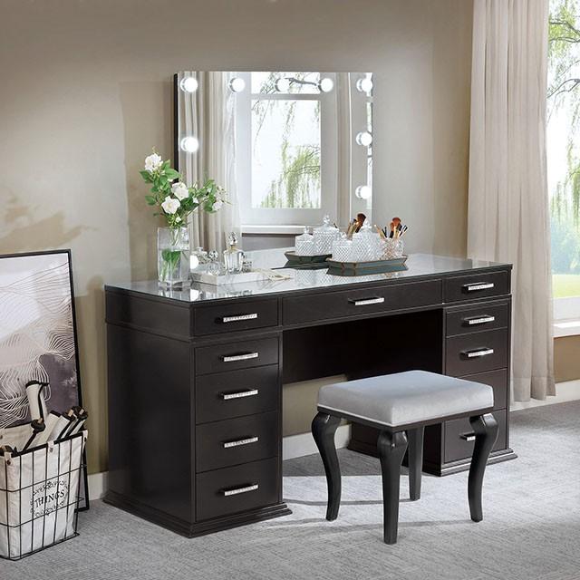 VALENTINA Vanity Set, Gray - California Furniture (Coachella, CA)