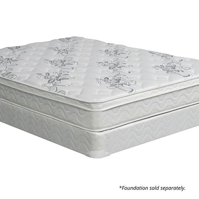 JALEN White 9" Euro Top Mattress, Full - California Furniture (Coachella, CA)