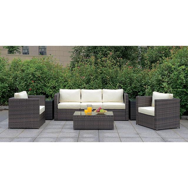 Ilona Brown/Beige Ottoman - California Furniture (Coachella, CA)