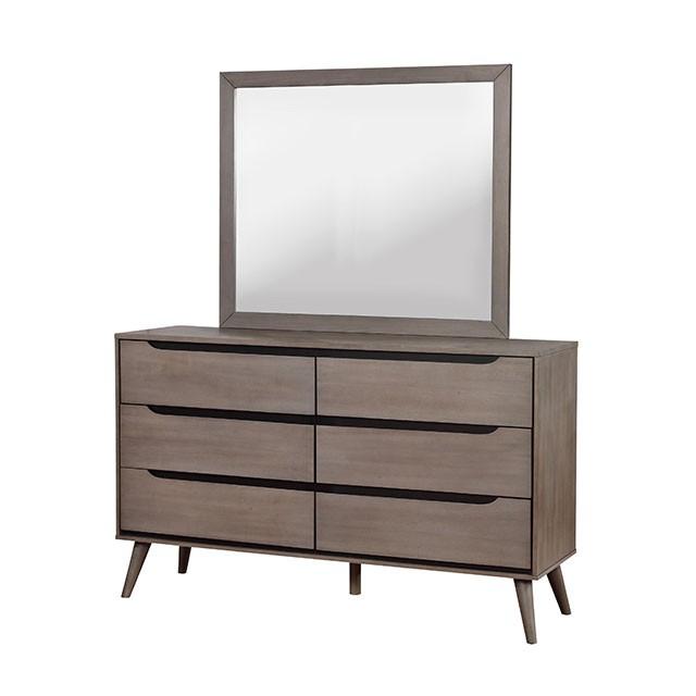 Lennart Gray Rectangular Mirror - California Furniture (Coachella, CA)