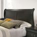 Louis Philippe E.King Bed Black, Cherry, & Gray - California Furniture (Coachella, CA)