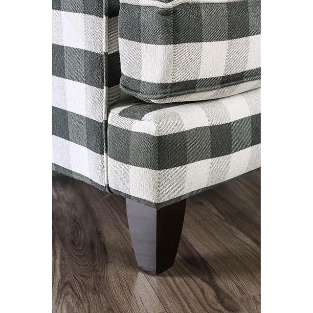 Patricia Ivory/Black Stripe Chair - California Furniture (Coachella, CA)