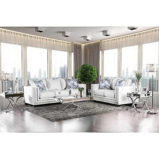 Ilse Off-White/Blue Sofa - California Furniture (Coachella, CA)