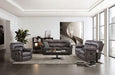 JOSIAS Sofa, Dark Gray Leatherette - California Furniture (Coachella, CA)