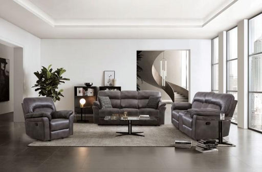 JOSIAS Sofa, Dark Gray Leatherette - California Furniture (Coachella, CA)