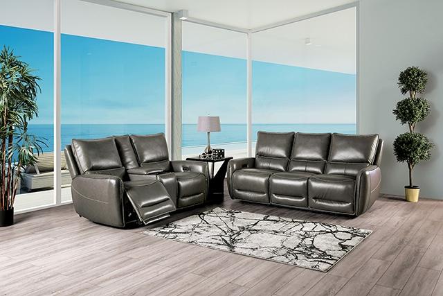 PHINEAS Power Sofa, Gray - California Furniture (Coachella, CA)