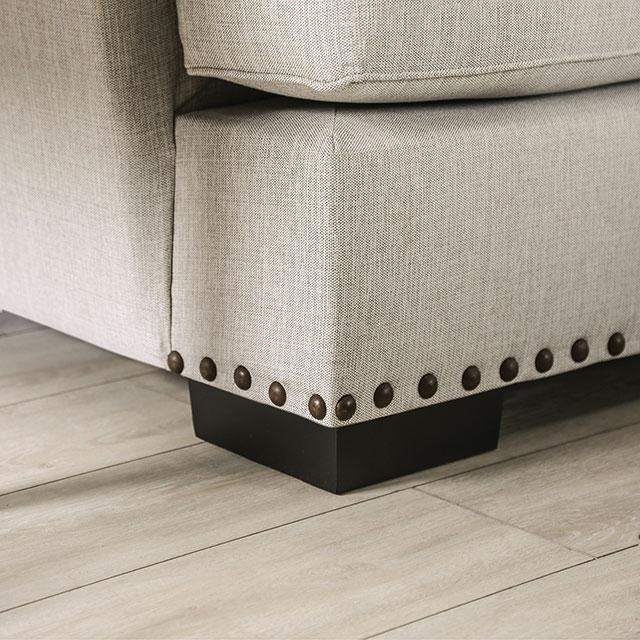 PICOTEE Sofa, Light Gray/Black - California Furniture (Coachella, CA)