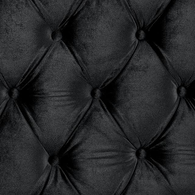 STEFANIA E.King & Queen Bed, Black & Gray - California Furniture (Coachella, CA)