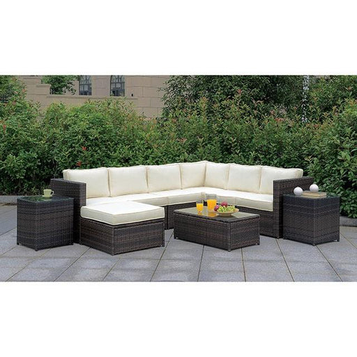 Ilona Brown/Beige Ottoman - California Furniture (Coachella, CA)
