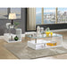 Torkel White/Chrome Coffee Table - California Furniture (Coachella, CA)
