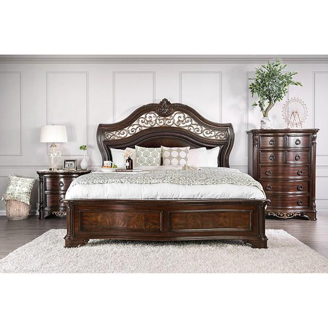 Menodora Brown Cherry Mirror - California Furniture (Coachella, CA)