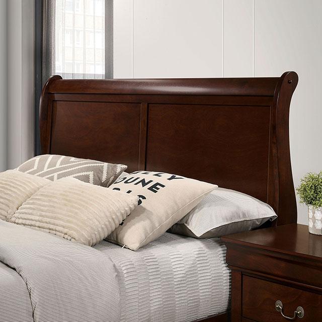 Louis Philippe Full, Twin, Full, & King Bed Black, Grey, Brown & White - California Furniture (Coachella, CA)