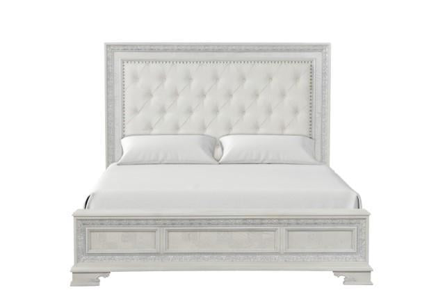 Stella Mia 4 Pc 5 Pc Queen Bedroom Set White - California Furniture (Coachella, CA)