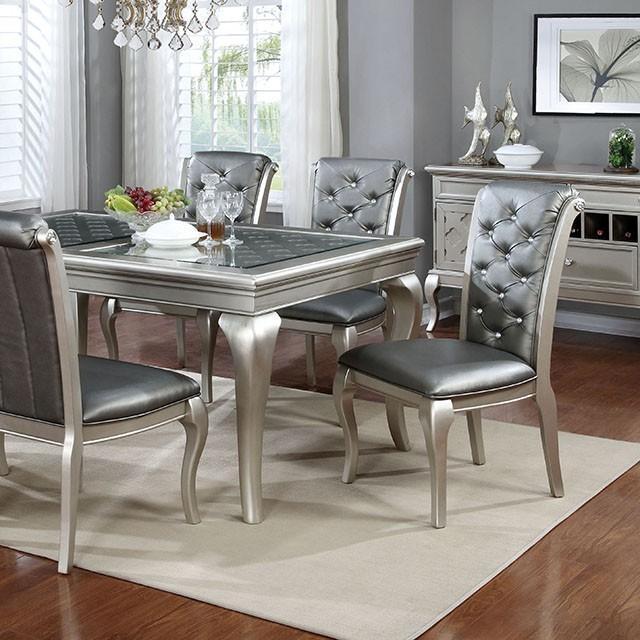 Amina Champagne Dining Table - California Furniture (Coachella, CA)