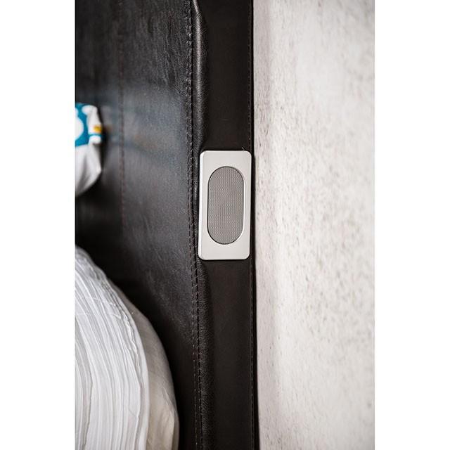 Evans E.King & Cal.King Bed Espressso, White, & Camel - California Furniture (Coachella, CA)