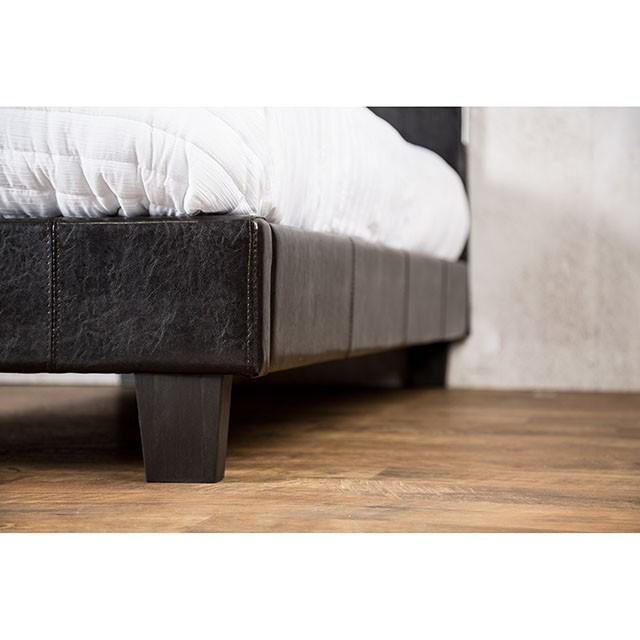 Evans E.King & Cal.King Bed Espressso, White, & Camel - California Furniture (Coachella, CA)