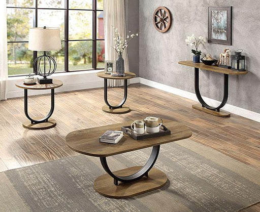 OLBIA Sofa Table, Rustic Oak/Sand Black - California Furniture (Coachella, CA)