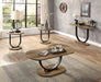 OLBIA Sofa Table, Rustic Oak/Sand Black - California Furniture (Coachella, CA)