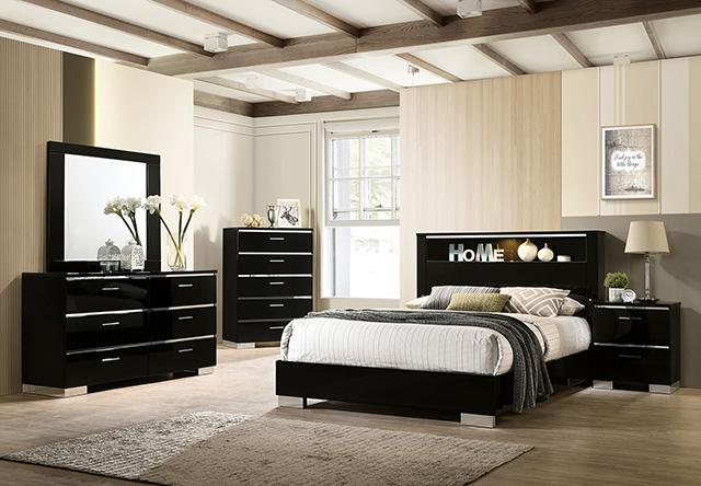 CARLIE Cal.King, Queen, & E. King Bed - California Furniture (Coachella, CA)