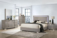 Sinistra E.King & Queen Bed White, Black & Beige - California Furniture (Coachella, CA)