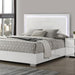 Sinistra E.King & Queen Bed White, Black & Beige - California Furniture (Coachella, CA)