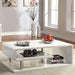 Ninove I White/Chrome Coffee Table - California Furniture (Coachella, CA)