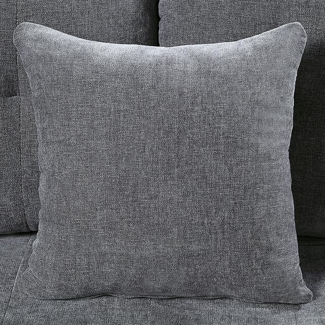LYNDA Sofa w/ Pillows, Dark Gray - California Furniture (Coachella, CA)