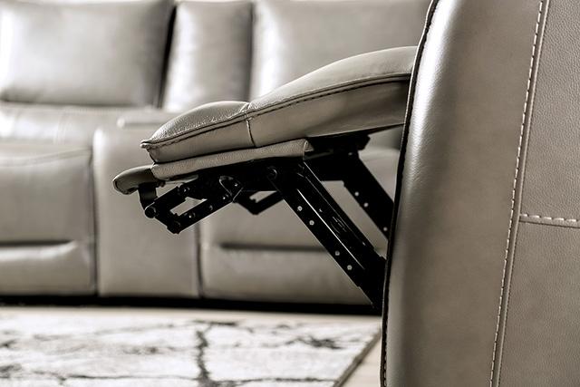 PHINEAS Power Recliner, Gray - California Furniture (Coachella, CA)