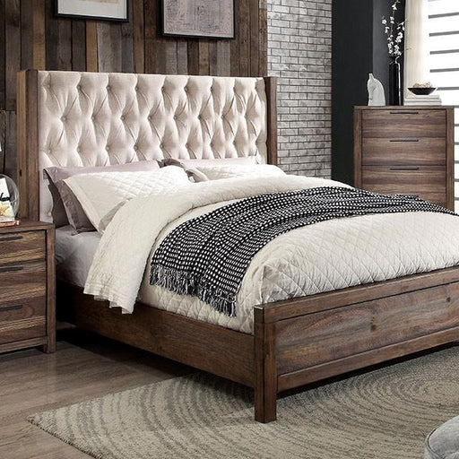 Hutchinson Rustic Natural Tone/Beige Cal.King Bed - California Furniture (Coachella, CA)