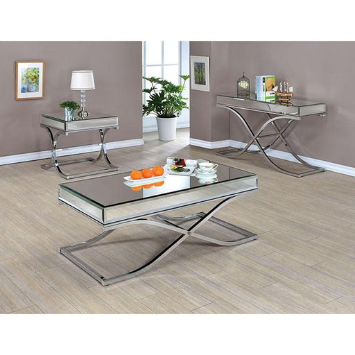 SUNDANCE Chrome End Table, Chrome - California Furniture (Coachella, CA)