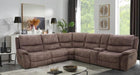 JEROMINUS Sectional, Dark Brown - California Furniture (Coachella, CA)