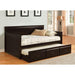 SAHARA Espresso Daybed w/ Twin Trundle, Espresso - California Furniture (Coachella, CA)
