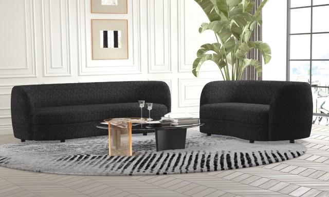 VERSOIX Loveseat, Black - California Furniture (Coachella, CA)