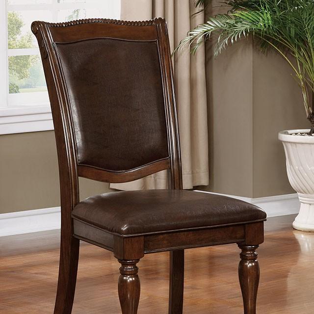 Alpena Brown Cherry/Espresso Arm Chair & Side Chair (2/CTN) - California Furniture (Coachella, CA)