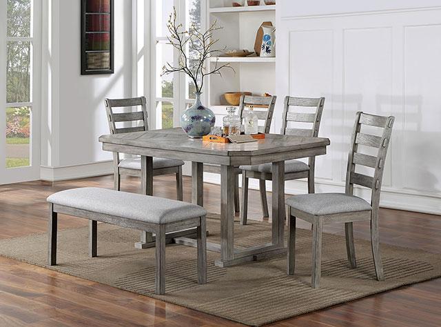 LAQUILA Dining Table, Gray - California Furniture (Coachella, CA)