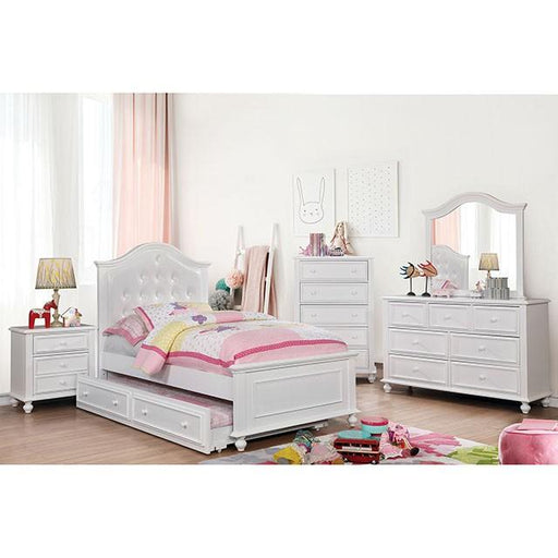 OLIVIA White Night Stand - California Furniture (Coachella, CA)