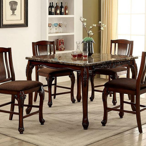 JOHANNESBURG Brown Cherry Counter Ht. Table - California Furniture (Coachella, CA)