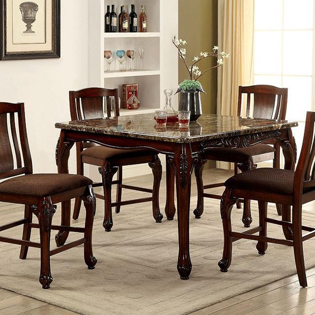 JOHANNESBURG Brown Cherry Counter Ht. Table - California Furniture (Coachella, CA)