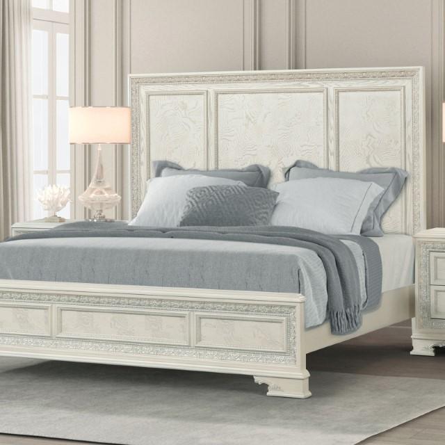 Stella Mia Bed White & White - California Furniture (Coachella, CA)