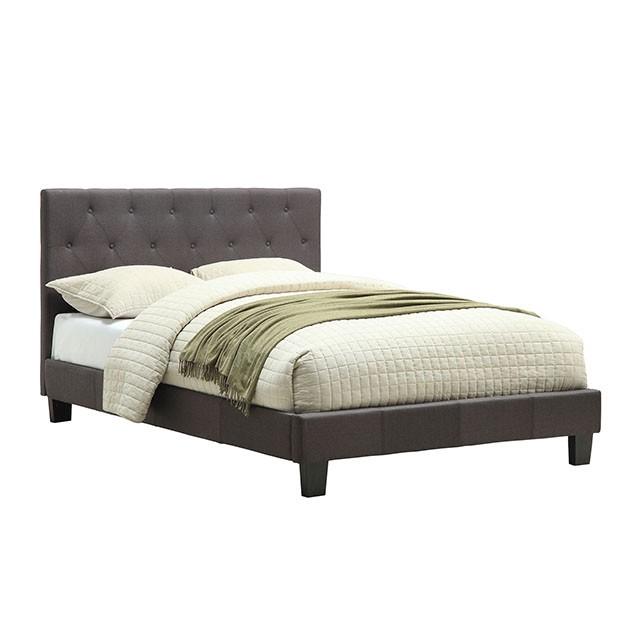 LEEROY Cal.King, E.King, & Full Bed Ivory & Gray - California Furniture (Coachella, CA)